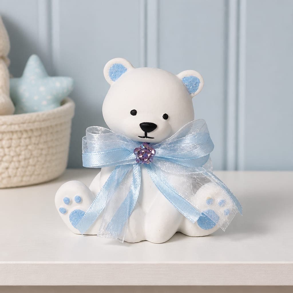 Orso Teddy con decorazione e confezione regalo, fotografia 1