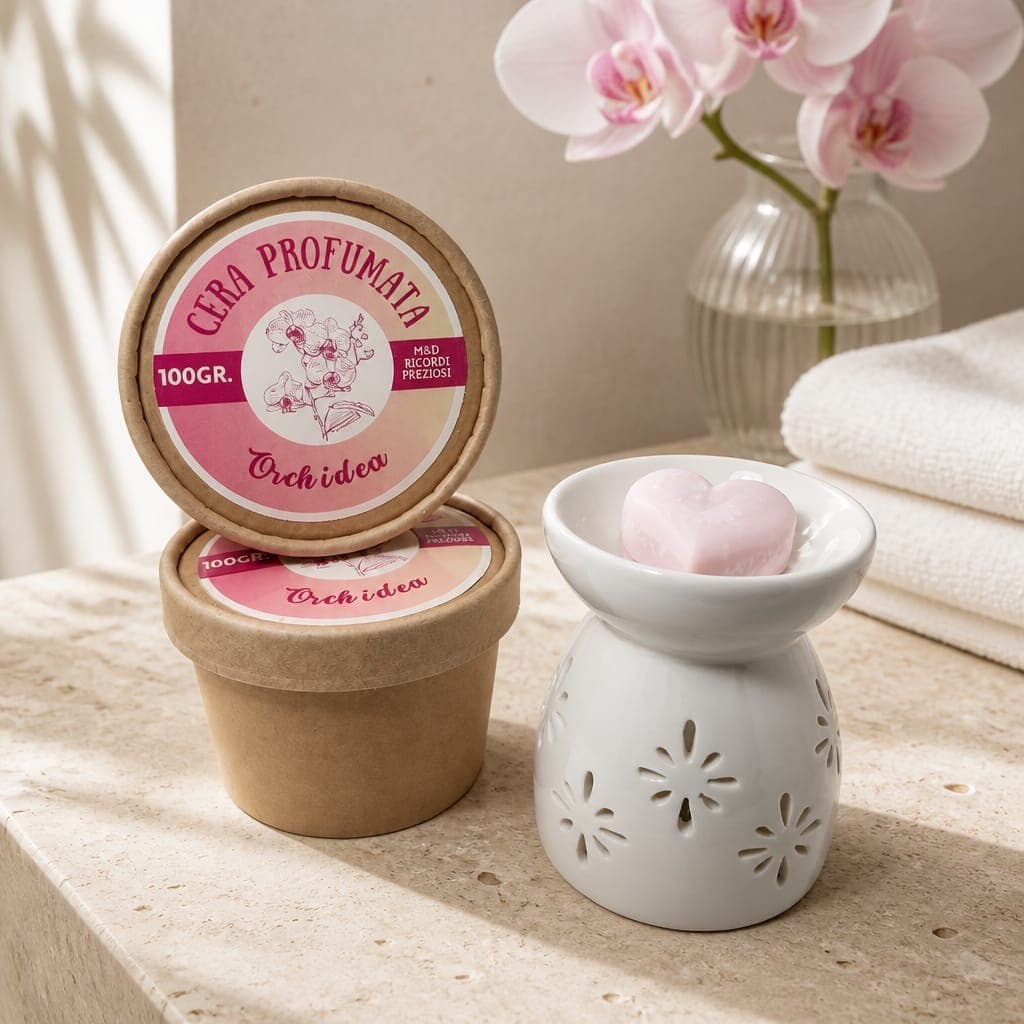Set candela in cialde 100 g - Essenza orchidea, fotografia 1