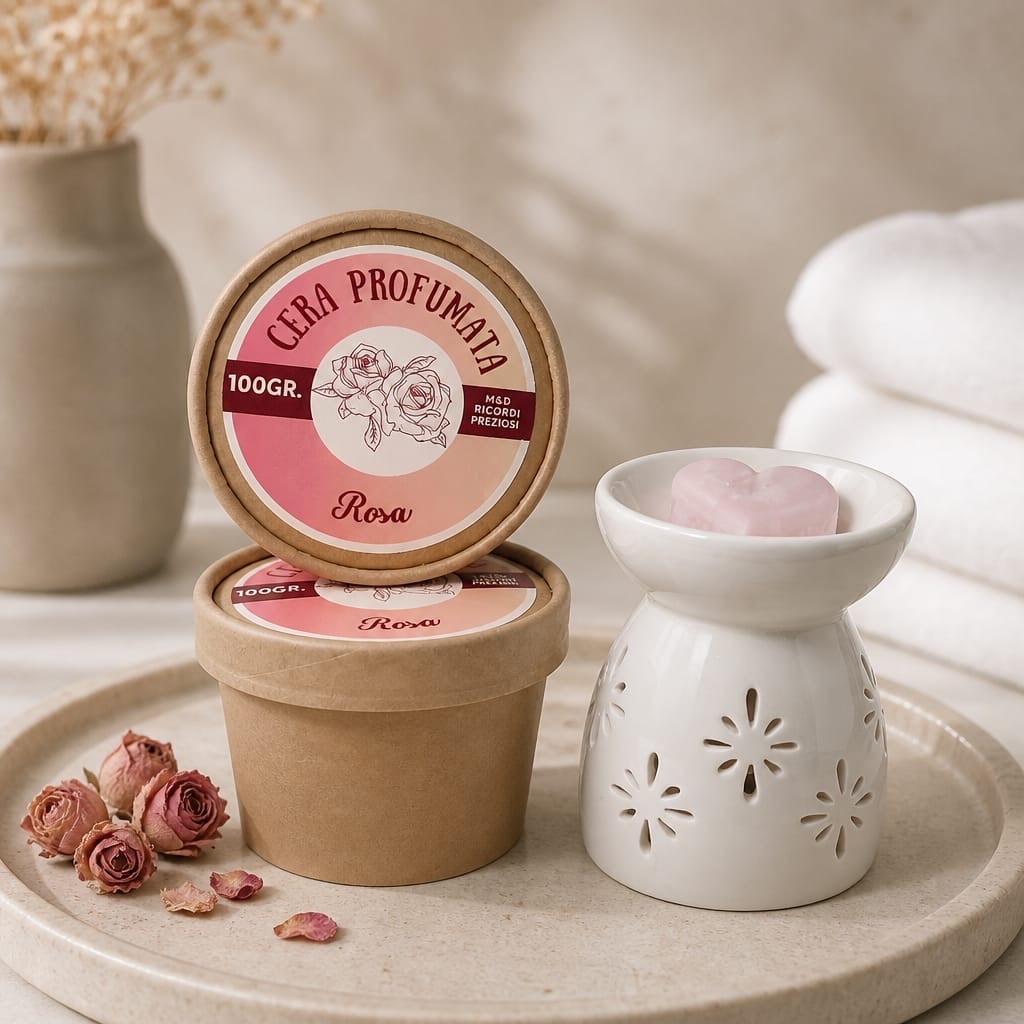 Set candela in cialde 100 g - Essenza rosa, fotografia 1